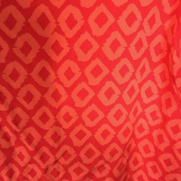 Red Diamond Pattern Racerback Dress - Picture 2 of 3